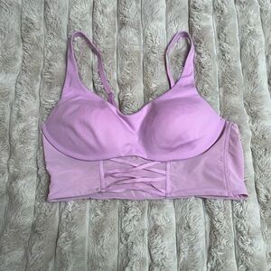 Victoria's Secret Light Purple Lace-Up Bralette